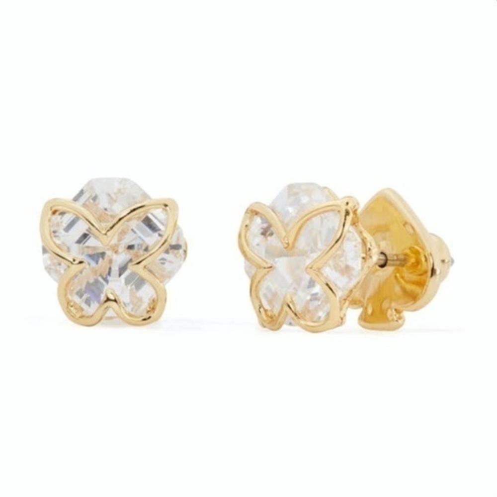 Kate Spade Something Sparkly Butterfly Studs BRAND NEW